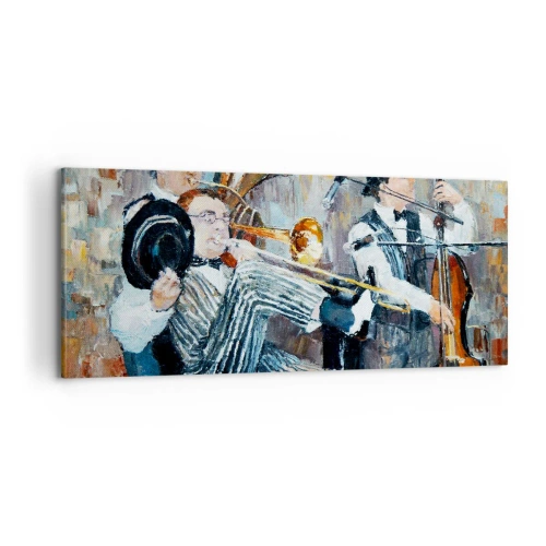 Cuadro sobre lienzo - Impresión de Imagen - Todo ese jazz - 100x40 cm