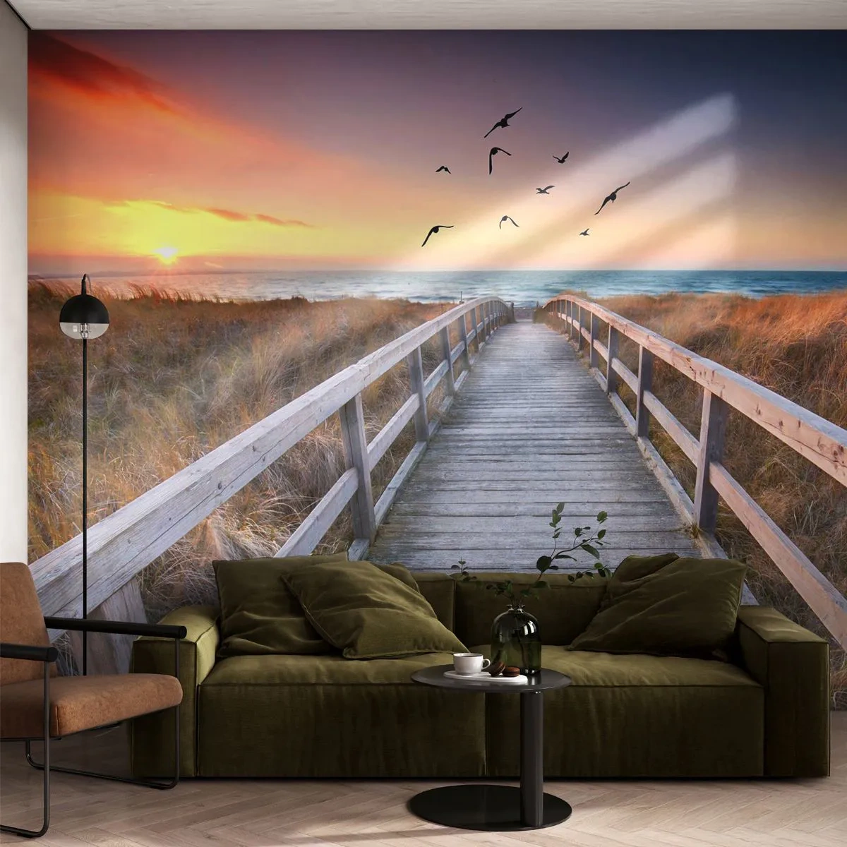 Fotomural Premium Canvas - Camino a lo desconocido - Paisaje, Mar, Playa - 250x175 cm