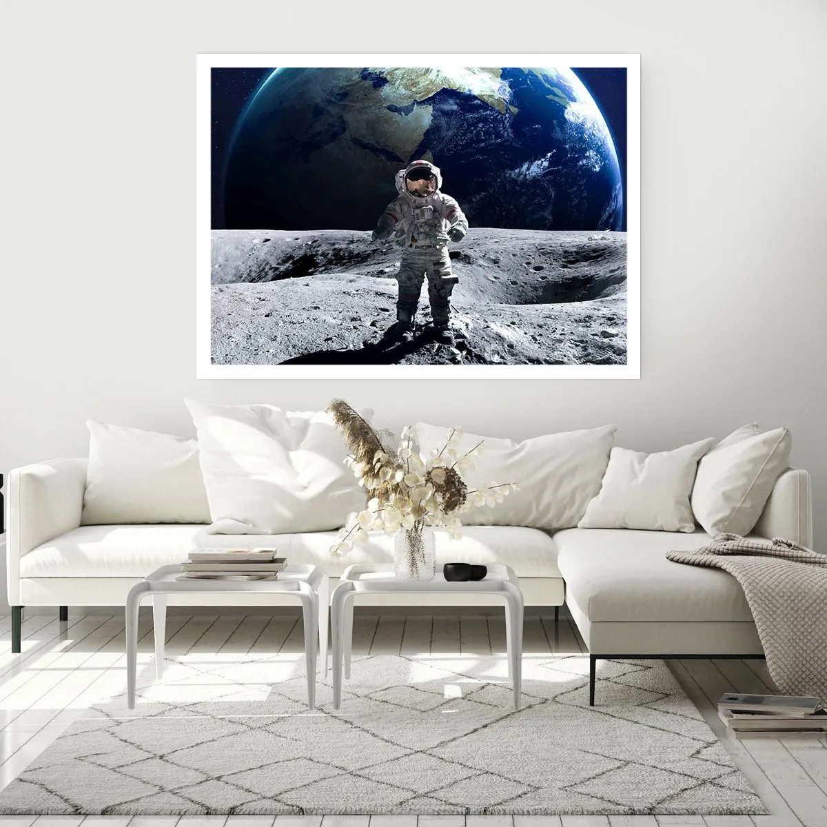 Póster - Saludos desde la Luna - 50x40 cm