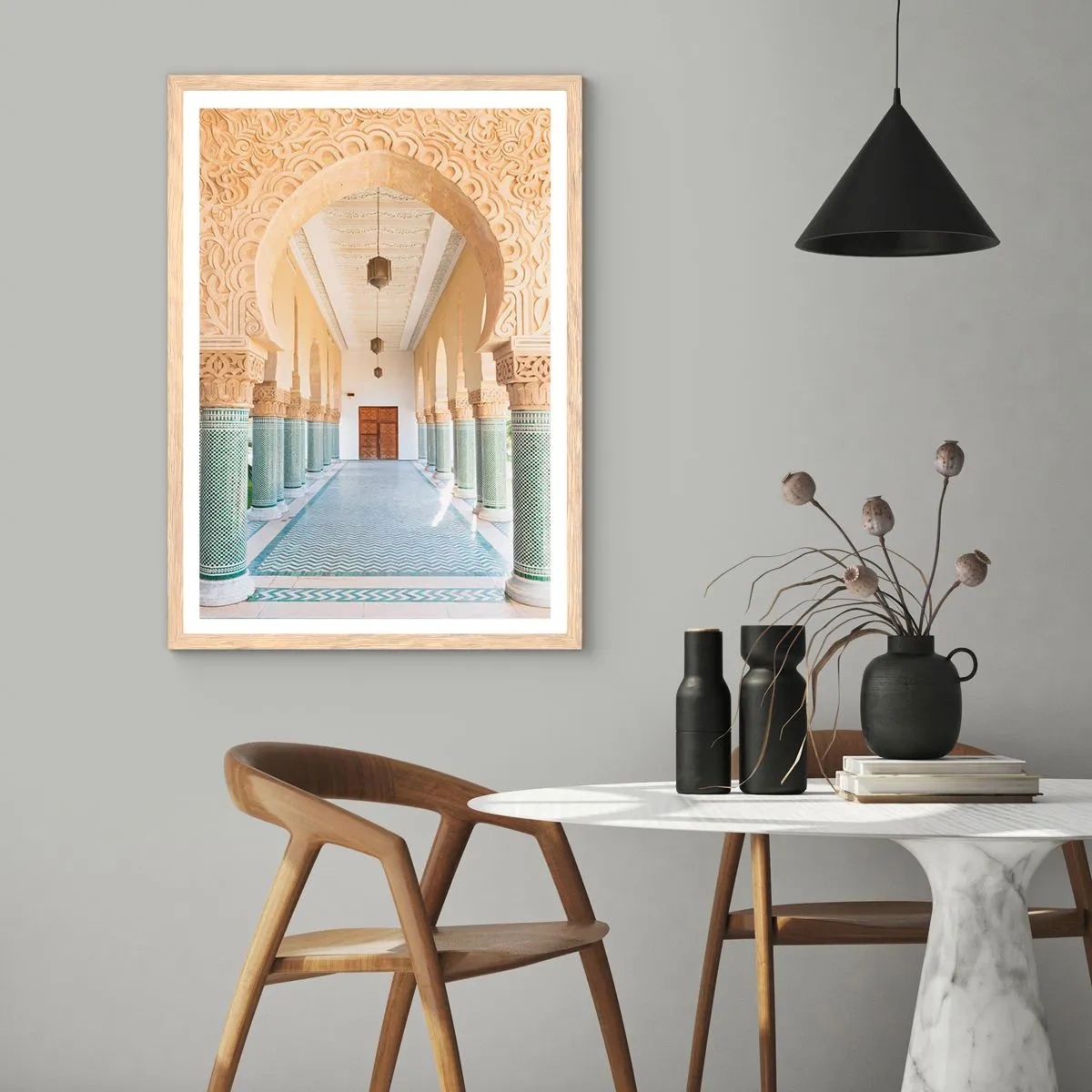 Póster en marco roble claro - De los cuentos de Sherezade - 70x100 cm