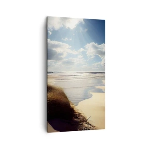 Cuadro sobre lienzo - Impresión de Imagen - Playa, playa salvaje - 45x80 cm