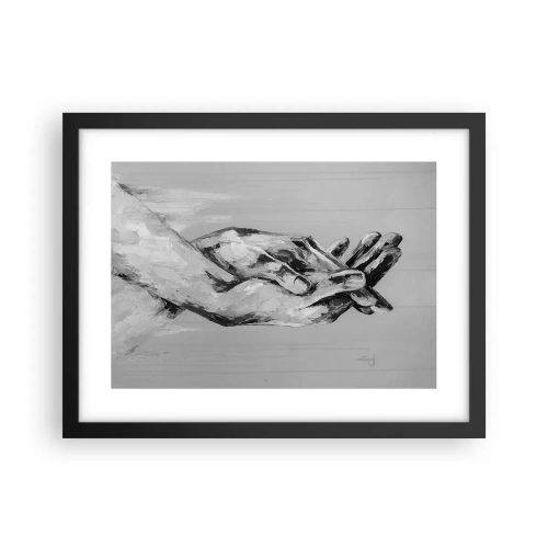 Póster en marco negro - El comienzo... - 40x30 cm