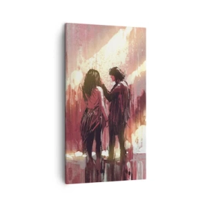 Cuadro sobre lienzo - Impresión de Imagen - El eterno espectáculo del amor - 45x80 cm