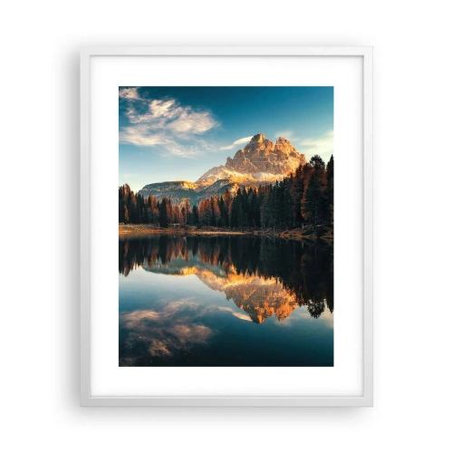 Póster en marco blanco - Paisaje duplicado - 40x50 cm