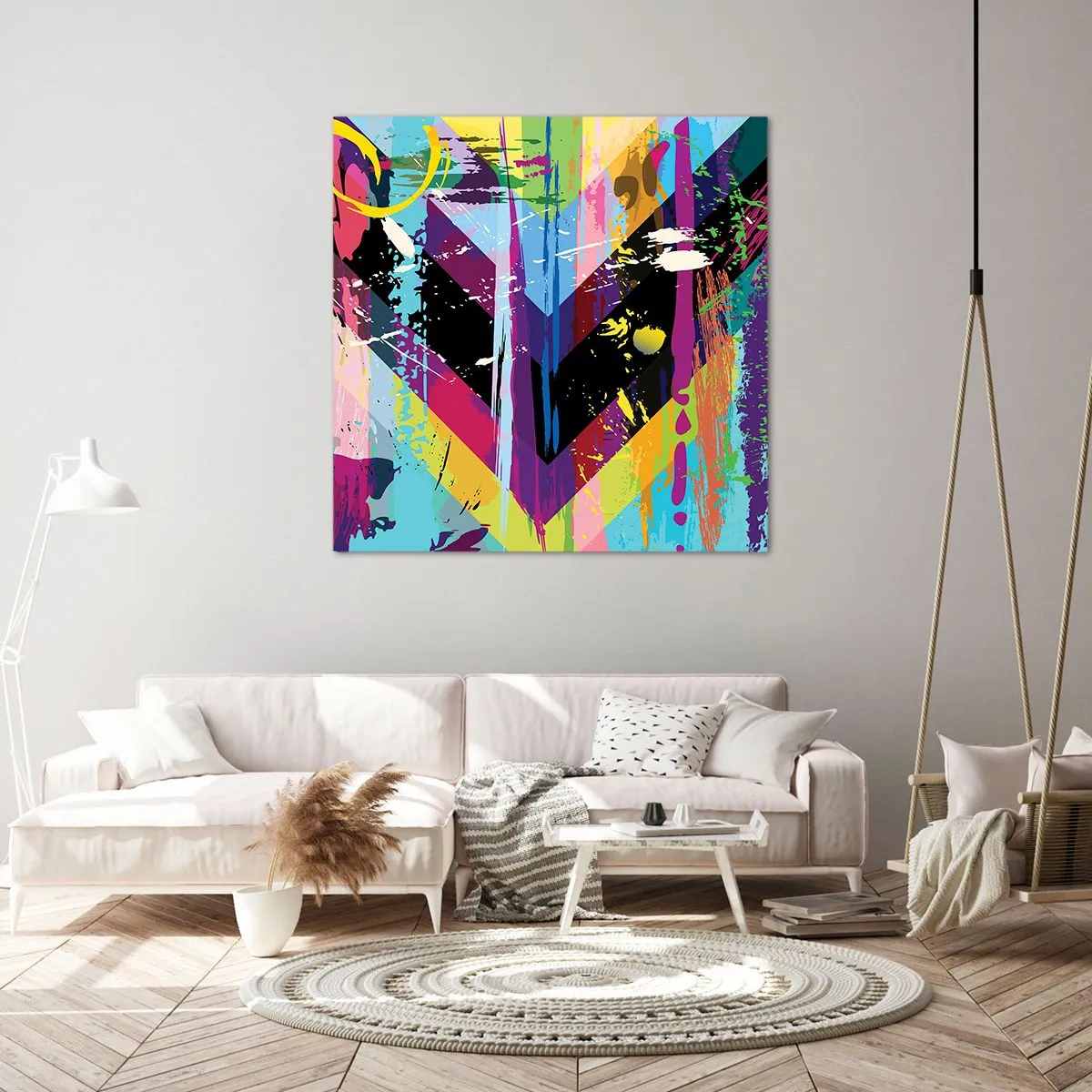 Cuadro sobre lienzo - Impresión de Imagen - De arriba a abajo - 60x60 cm