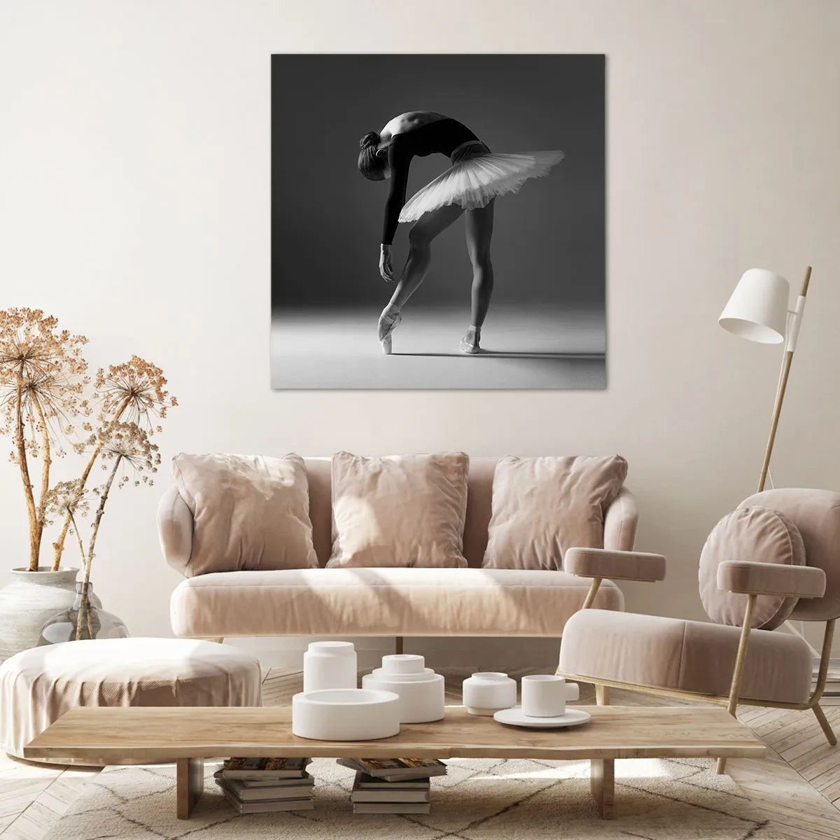 Cuadro sobre lienzo - Impresión de Imagen - Bella bailarina - 30x30 cm