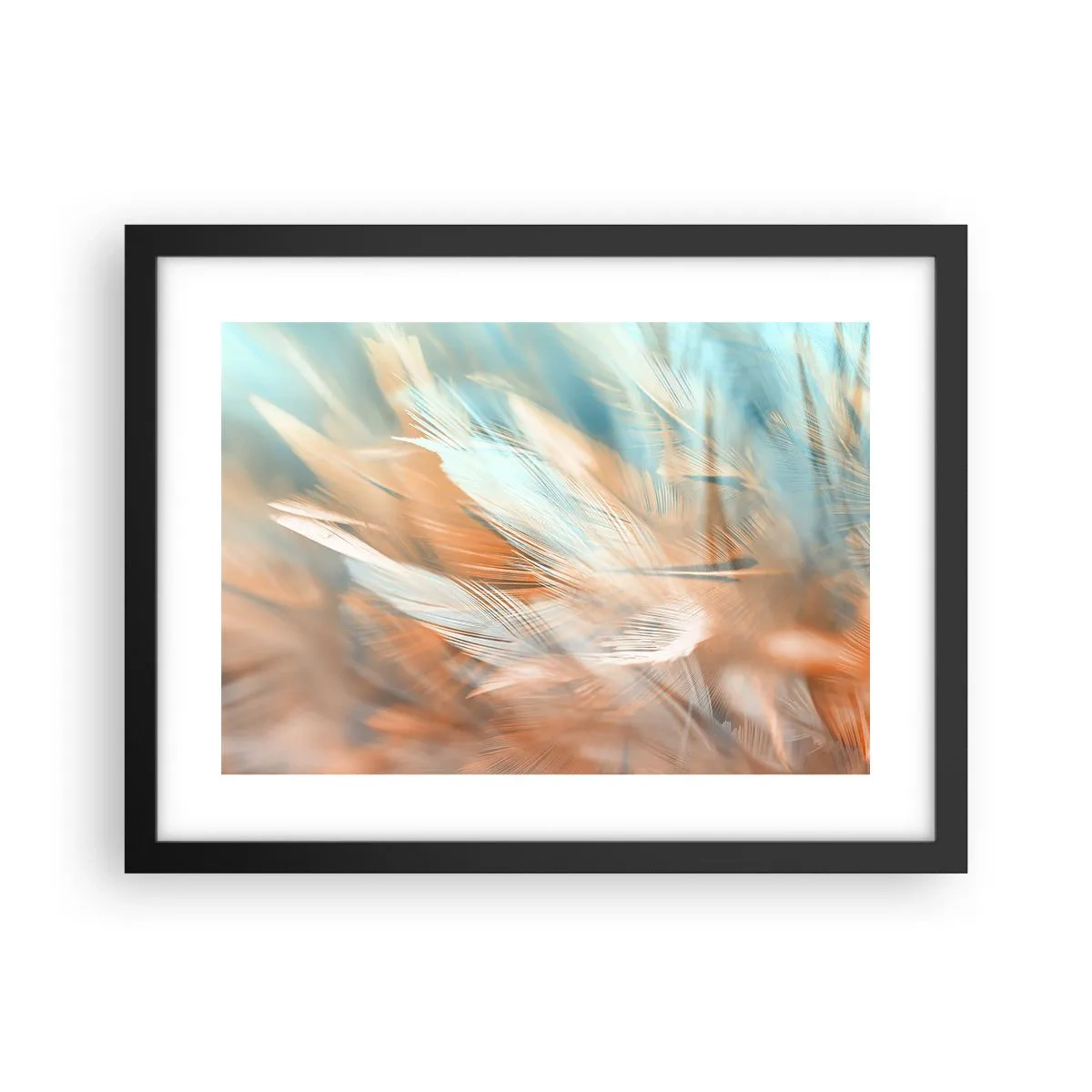 Póster en marco negro - En la tierra de la suavidad - 40x30 cm