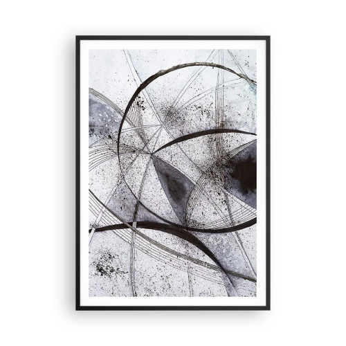 Póster en marco negro - Fantasía futurista - 70x100 cm