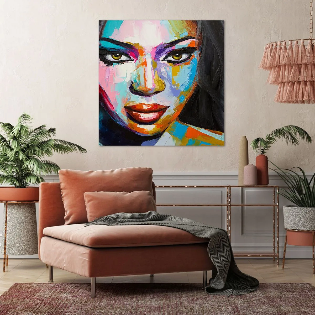 Cuadro sobre lienzo - Impresión de Imagen - Mirada penetrante - 60x60 cm