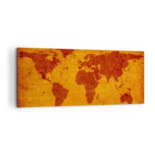 Cuadro sobre lienzo - Impresión de Imagen - Invitación a un viaje - 100x40 cm