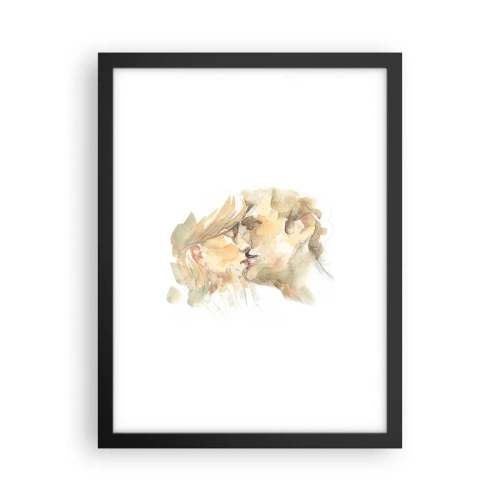 Póster en marco negro - ¿La media naranja encontrada? - 30x40 cm