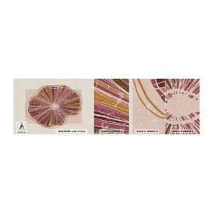 Muestra de fotomural autoadhesivo Deluxe Sticker - Abstracción radiante - bohemia, Minimalismo, Abstracción - 100x30 cm