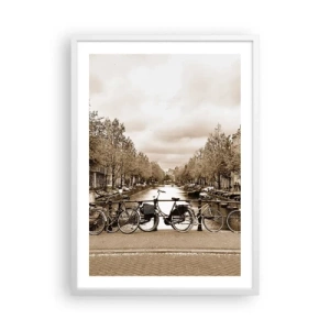 Póster en marco blanco - Holanda solo hay una - 50x70 cm