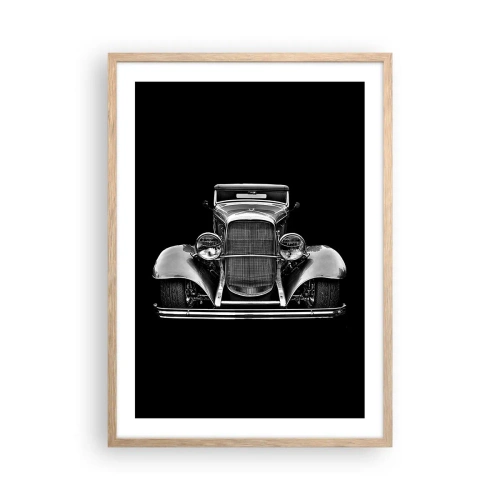 Póster en marco roble claro - Un verdadero caballero - 50x70 cm