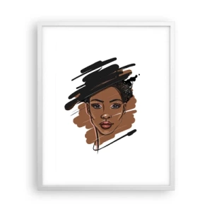 Póster en marco blanco - Dulce como el chocolate - 40x50 cm