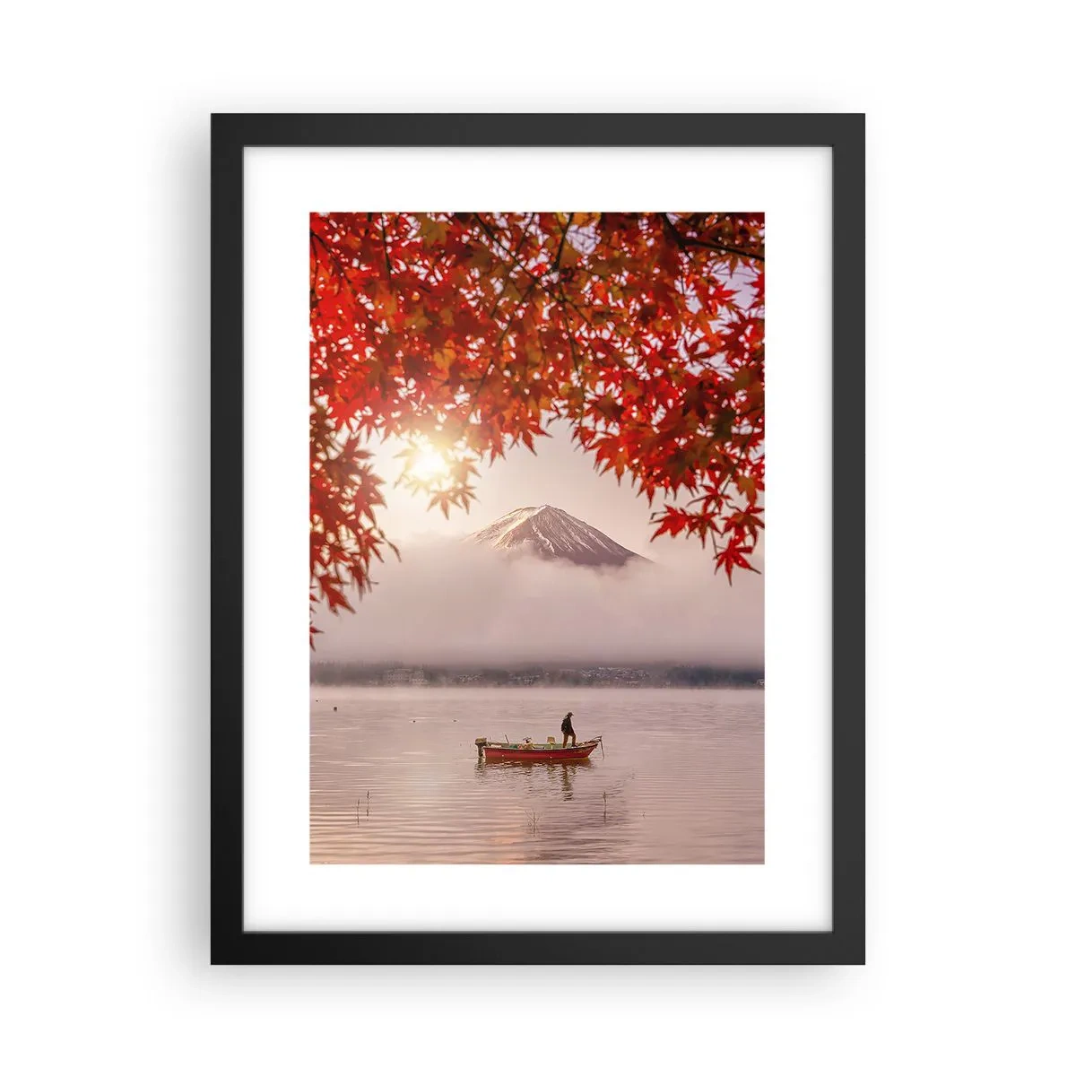 Póster en marco negro - Estilo japonés - 30x40 cm