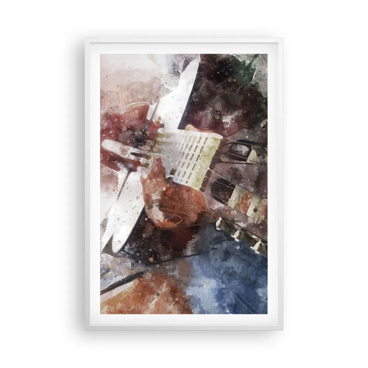 Póster en marco blanco - ¿Y qué opinas? - 61x91 cm