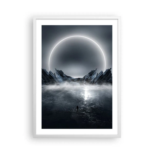 Póster en marco blanco - El final del cuento - 50x70 cm