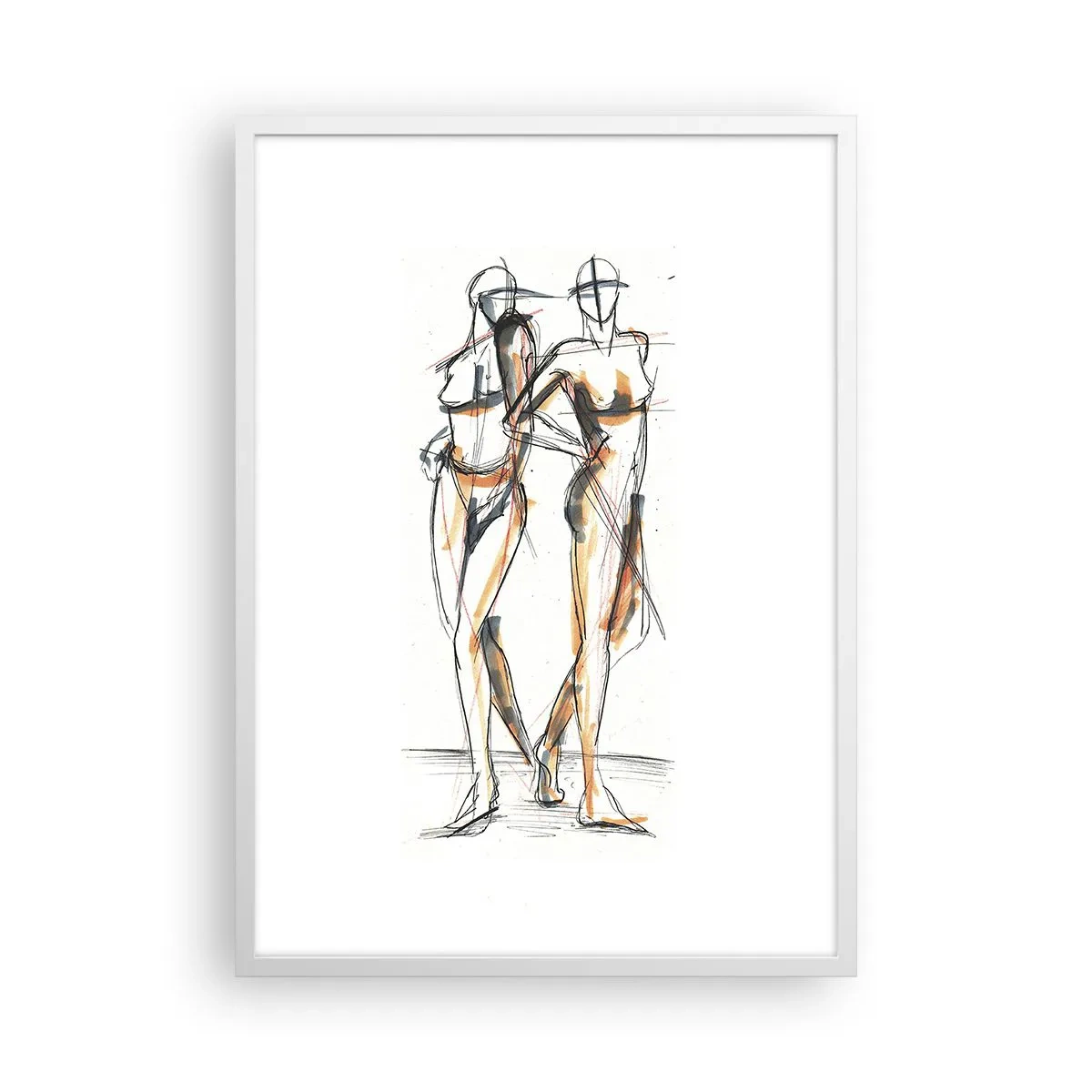 Póster en marco blanco - Un estudio sobre el encanto - 50x70 cm