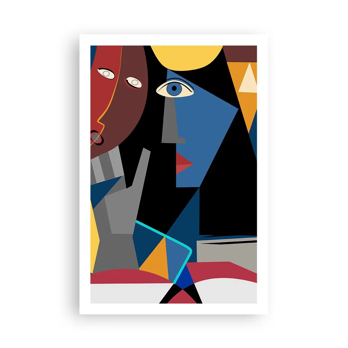 Póster - Conversación cubista - 61x91 cm