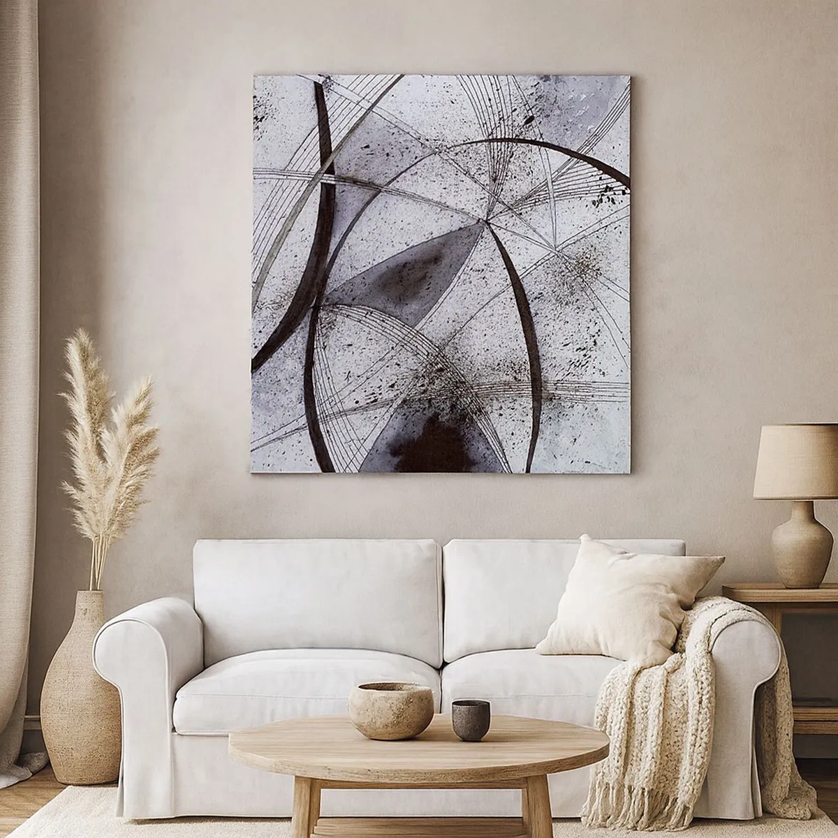 Cuadro sobre lienzo - Impresión de Imagen - Fantasía futurista - 30x30 cm