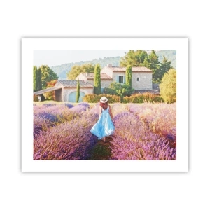 Póster - La chica de la lavanda - 50x40 cm