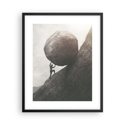 Póster en marco negro - Creo, contra toda esperanza - 40x50 cm