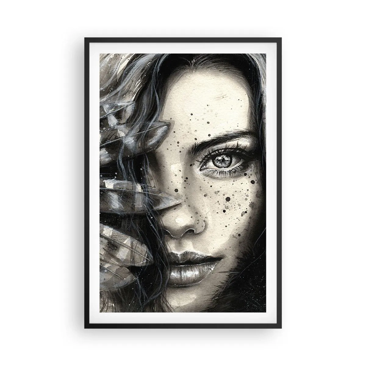 Póster en marco negro - Belleza salvaje - 61x91 cm