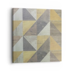 Cuadro sobre lienzo - Impresión de Imagen - El arte de los triángulos - 30x30 cm
