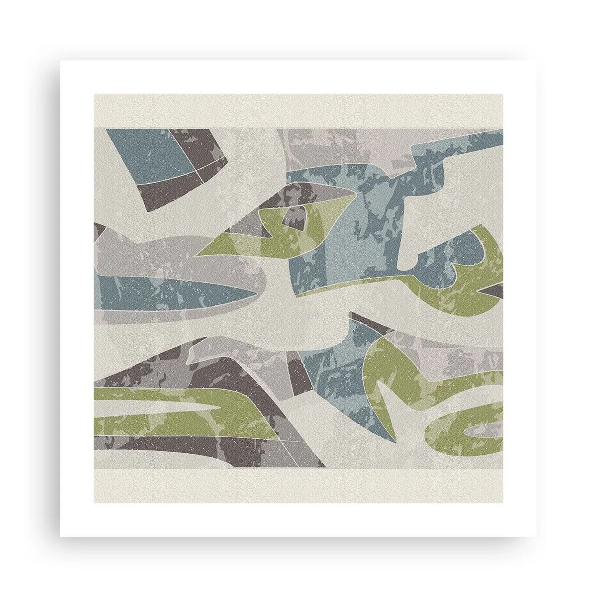 Póster - Composición tras vidriera - 50x50 cm