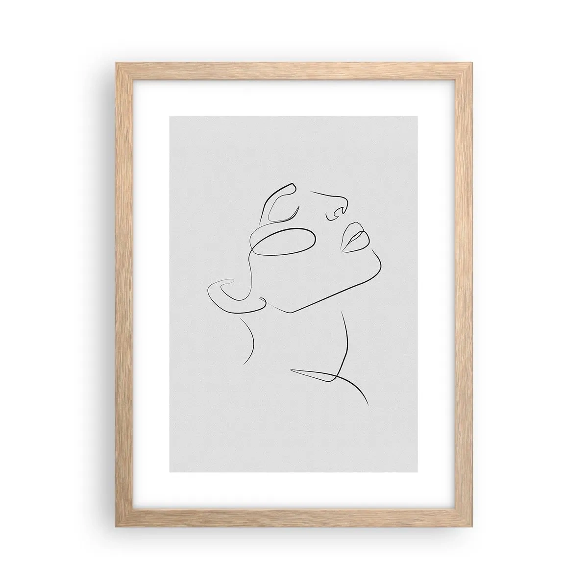 Póster en marco roble claro - Meandros de un sueño - 30x40 cm