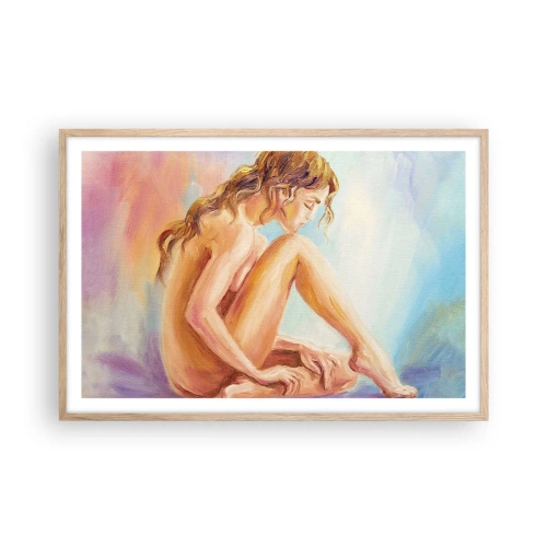 Póster en marco roble claro - Acto de juventud - 91x61 cm