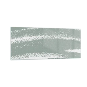 Cuadro sobre vidrio - Impresiones sobre Vidrio - Abstracción invernal - 100x40 cm