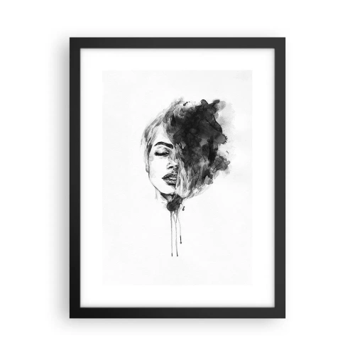 Póster en marco negro - Sueños en femenino - 30x40 cm