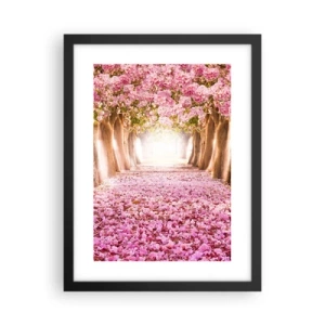 Póster en marco negro - El camino al paraíso - 30x40 cm