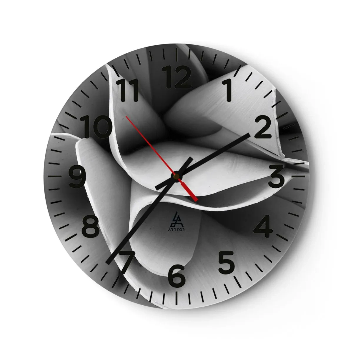 Reloj de pared - Reloj de vidrio - Sucede en el espacio - 30x30 cm