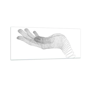 Cuadro sobre vidrio - Impresiones sobre Vidrio - Mano elástica - 100x40 cm