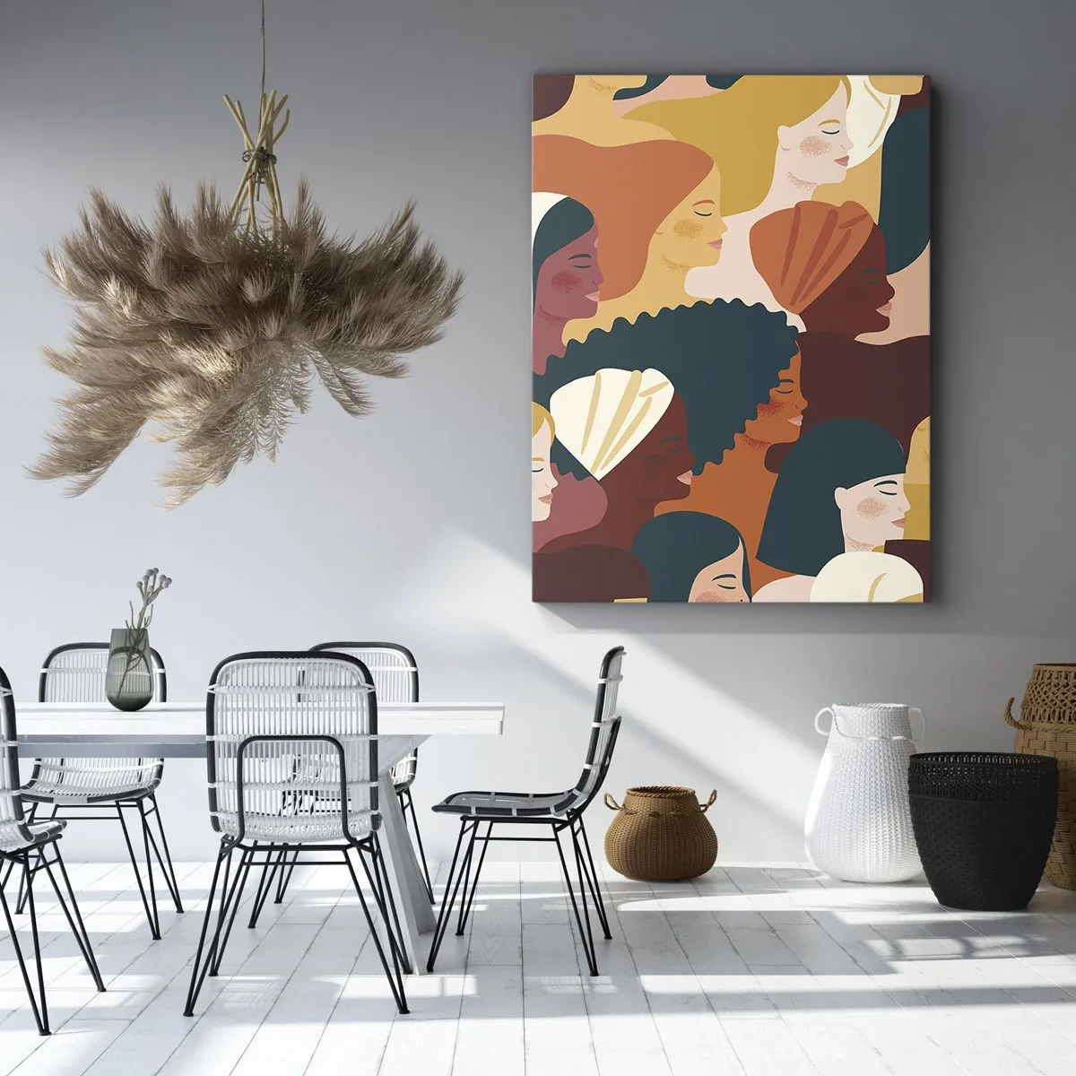 Cuadro sobre lienzo - Impresión de Imagen - La feminidad - 45x80 cm