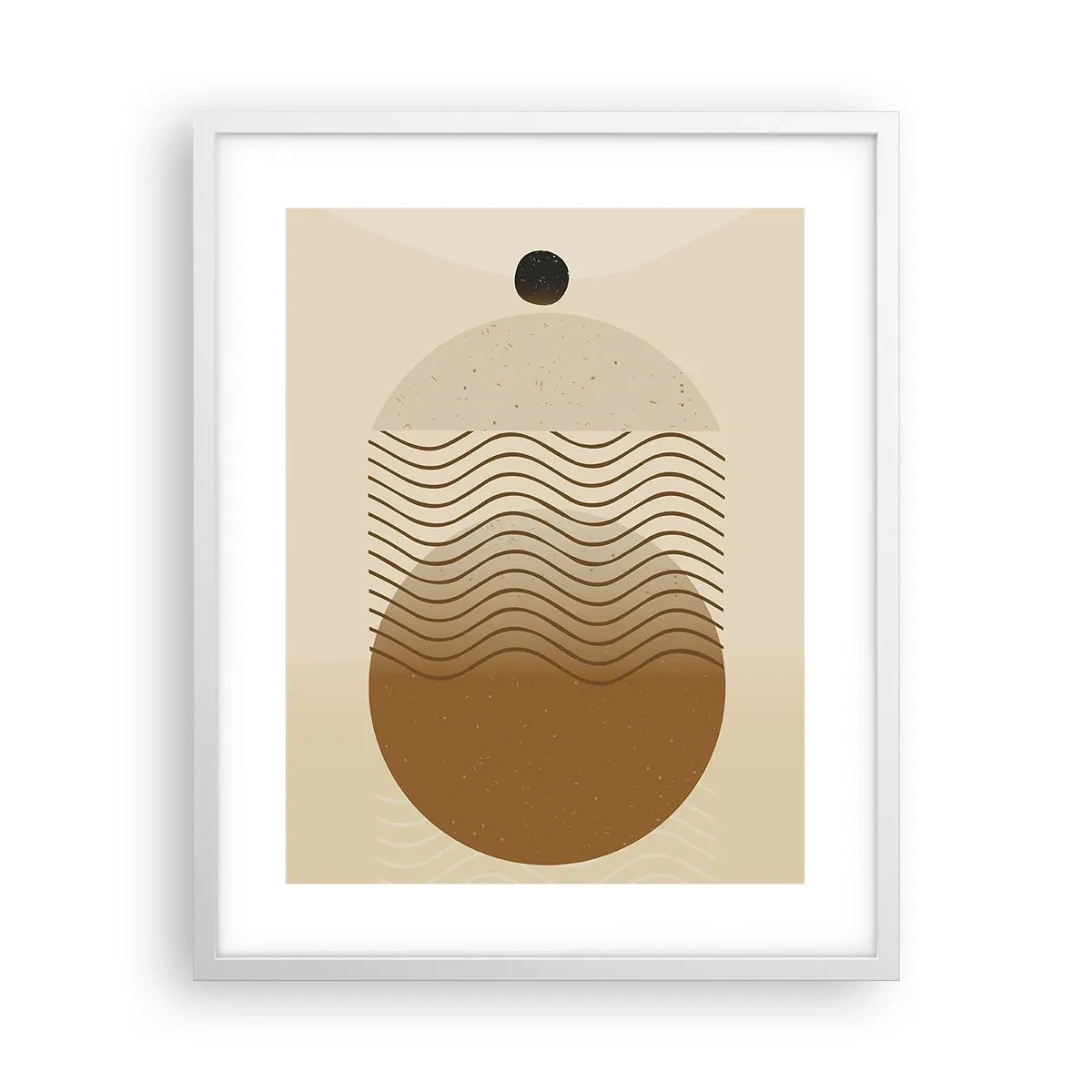 Póster en marco blanco - Sobre el origen de las figuras geométricas - 40x50 cm