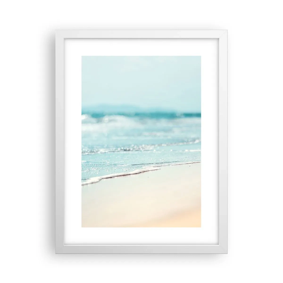 Póster en marco blanco - Calor y brisa - 30x40 cm