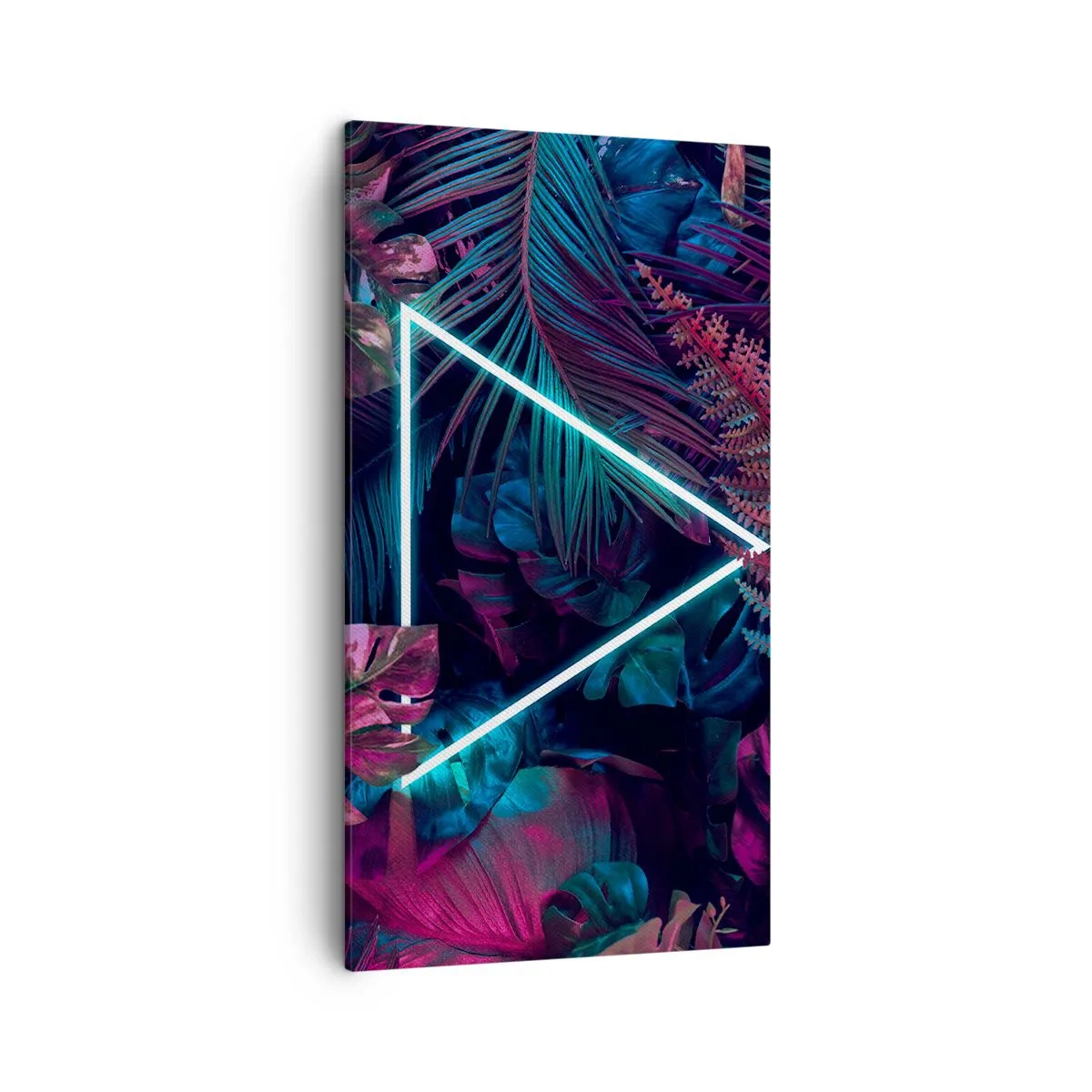Cuadro sobre lienzo - Impresión de Imagen - Jardín fluorescente - 45x80 cm