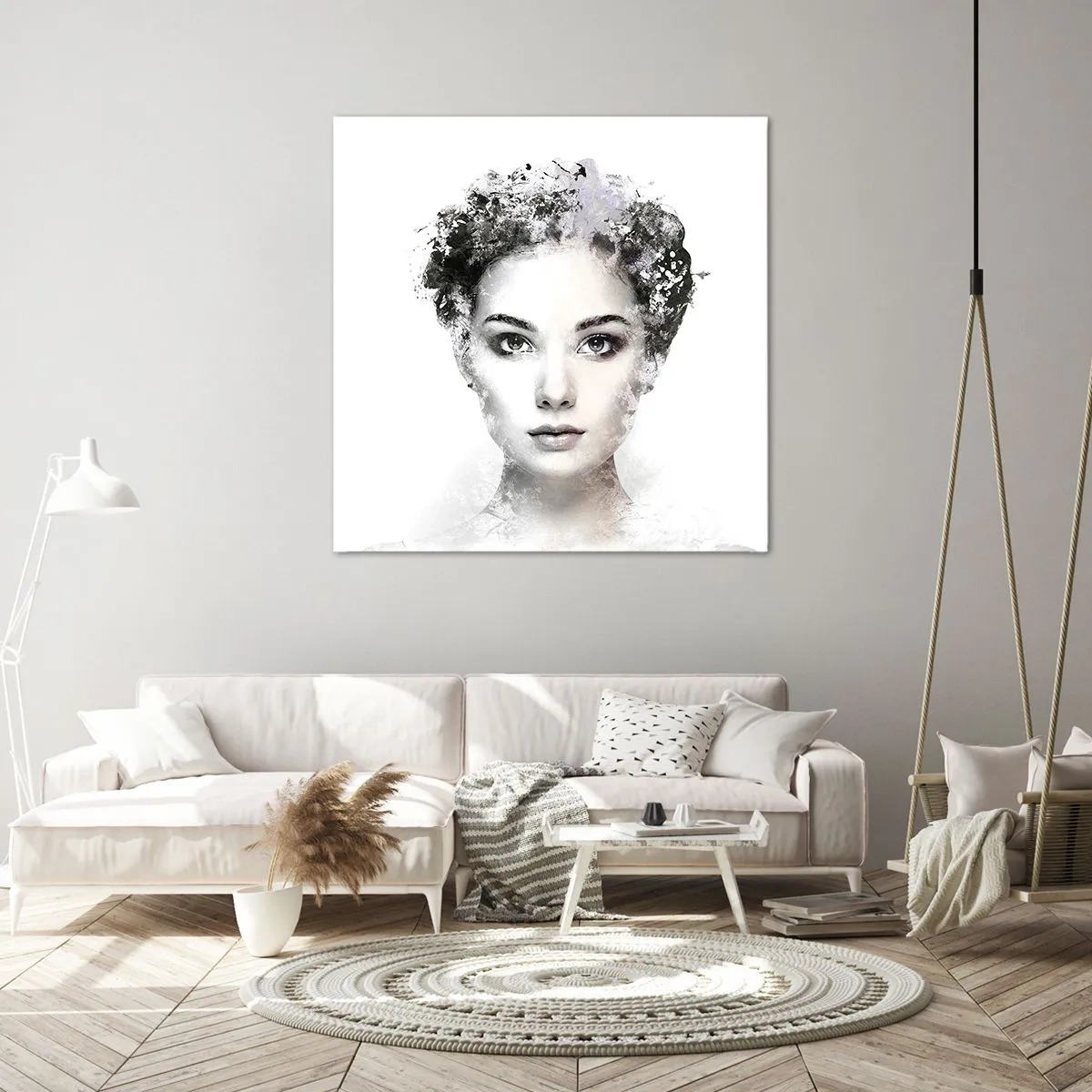 Cuadro sobre lienzo - Impresión de Imagen - Un retrato extremadamente elegante - 30x30 cm