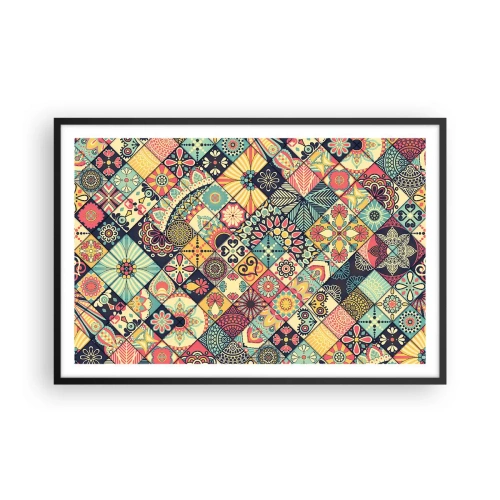 Póster en marco negro - Clima marroquí - 91x61 cm