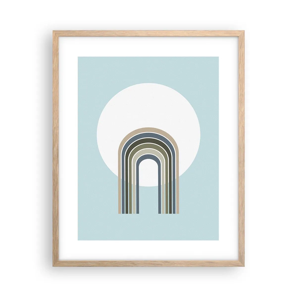 Póster en marco roble claro - Una atracción irresistible - 40x50 cm