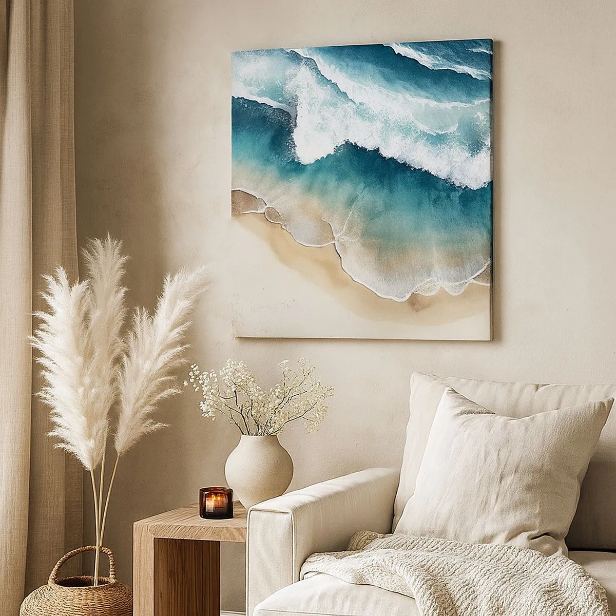 Cuadro sobre lienzo - Impresión de Imagen - Un encuentro eterno - 30x30 cm