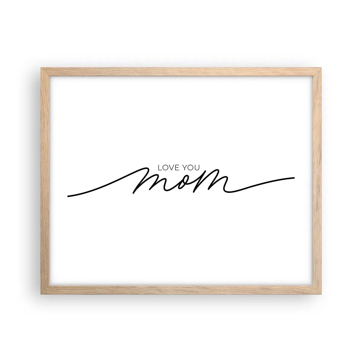 Póster en marco roble claro - Gran emoción - 50x40 cm