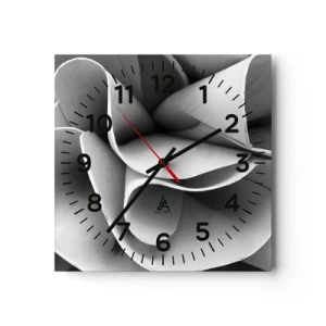 Reloj de pared - Reloj de vidrio - Sucede en el espacio - 40x40 cm