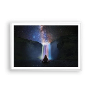 Póster en marco blanco - Armonía absoluta - 91x61 cm