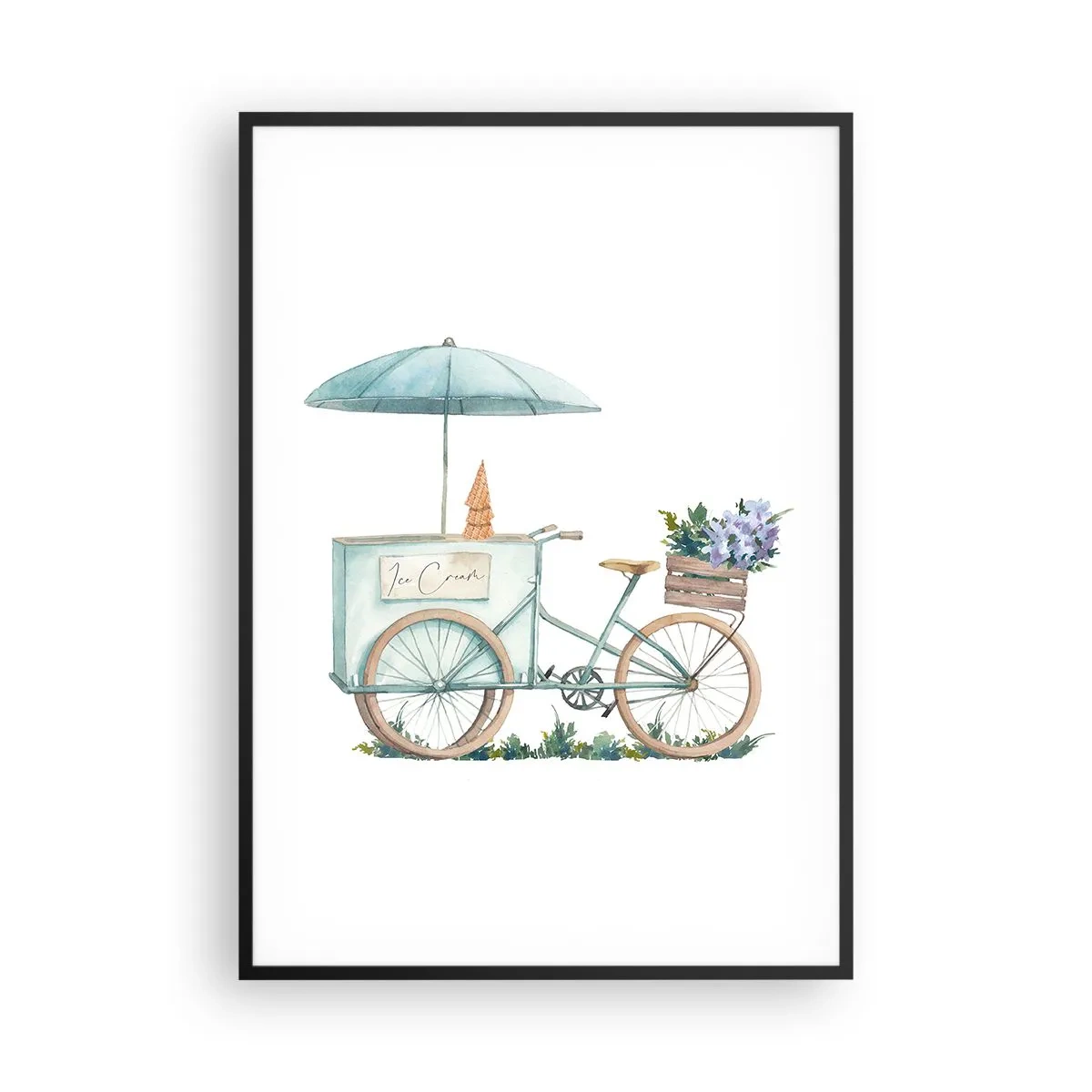 Póster en marco negro - Dulce recuerdo del verano - 70x100 cm