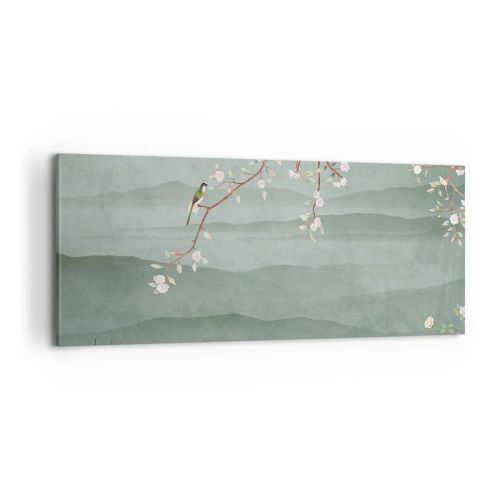 Cuadro sobre lienzo - Impresión de Imagen - Primavera, ah, eres tú - 100x40 cm